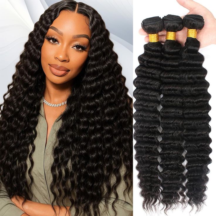MsDeein Deep Wave 100% Human Hair Extension