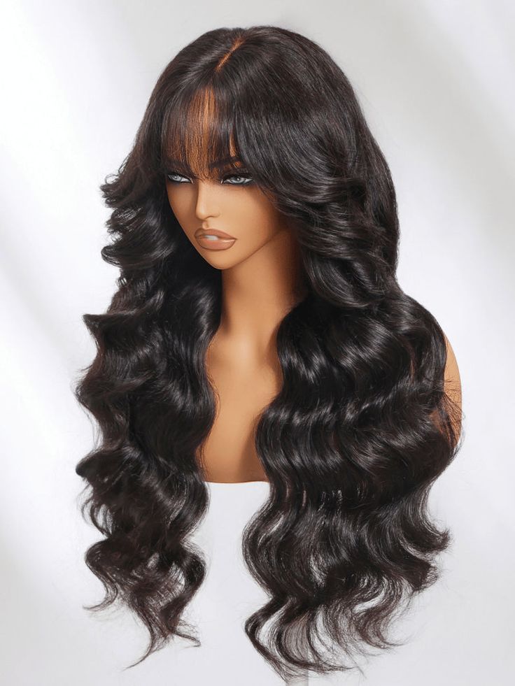 MsDeein Loose Bouncy Wig with bang - 230% (22inch)
