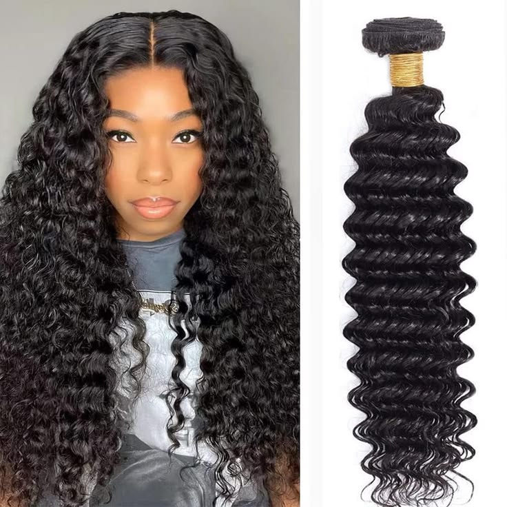 MsDeein Deep Wave 100% Human Hair Extension