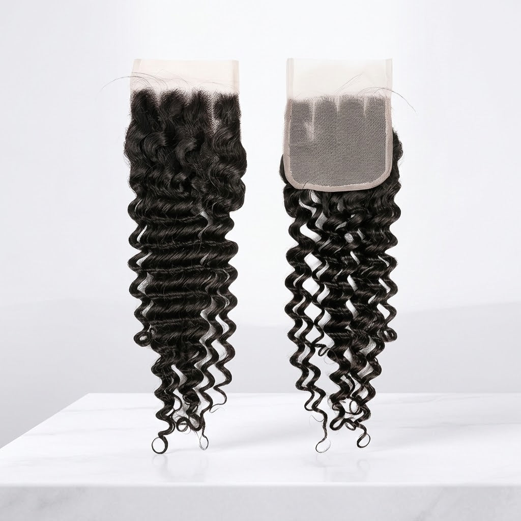 MsDeein Deep Wave Lace Closure