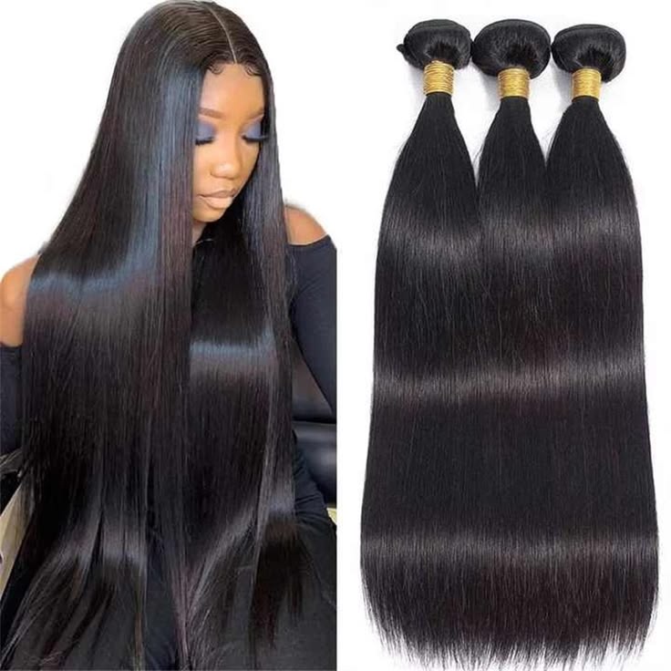 MsDeein Silky Straight  100% Human Hair Extension