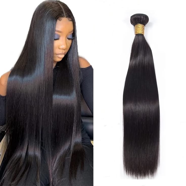 MsDeein Silky Straight  100% Human Hair Extension