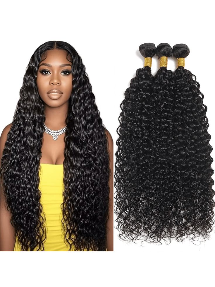 MsDeein Water Wave 100% Human Hair Extension